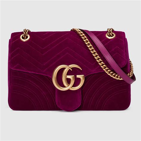 gg marmont velvet shoulder bag fake|gucci marmont bag real.